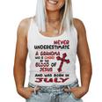 Never Underestimate A Grandma Blood Of Jesus July Women Tank Top