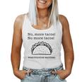 Womens No More Tacos Punctuation Matters Funny Taco English Teacher Women Tank Top Basic Casual Daily Weekend Graphic