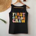 1St Grade Crew Funny Kindergarten Teacher Back To School Women Tank Top Weekend Graphic Unique Gifts