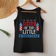 4Th Of July Birthday Sister Of The Little Firecracker Women Tank Top Unique Gifts