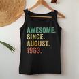 60 Year Old Gift 60Th Birthday Men Awesome Since August 1963 Women Tank Top Weekend Graphic Funny Gifts