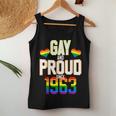60 Years Old Lgbt Birthday Squad Gay And Proud Since 1963 Women Tank Top Basic Casual Daily Weekend Graphic Funny Gifts