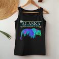 Alaska State Pride Alaska Northern Lights Alaskan Bear Women Tank Top Weekend Graphic Funny Gifts