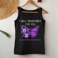 Alzheimer's Awareness I Will Remember You Butterfly Women Tank Top Unique Gifts