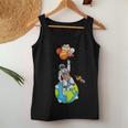 Astronaut Planets Outer Space Man Solar System Women Tank Top Funny Gifts