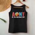 Aunt Of The Birthday Boy Beach Ball Family Matching Party Women Tank Top Unique Gifts