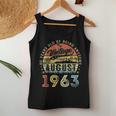 Awesome Since August 1963 Vintage Gift Men 60Th Birthday Women Tank Top Weekend Graphic Funny Gifts