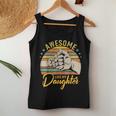 Awesome Like My Daughter Funny Fathers Day Dad Joke Women Tank Top Basic Casual Daily Weekend Graphic Funny Gifts