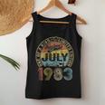 Awesome Since July 1983 40Th Birthday Gifts 40 Years Old Men Women Tank Top Weekend Graphic Funny Gifts