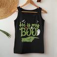 He Is My Boo Halloween Costume Zombie Matching Couple Women Tank Top Unique Gifts