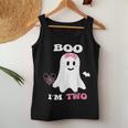 Boo I'm Two Ghost Second 2Nd Birthday Groovy Halloween Girls Women Tank Top Unique Gifts