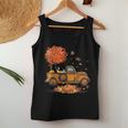 Boston Terrier Pumpkins Truck Autumn Leaf Fall Thanksgiving Fall Thanksgiving Women Tank Top Unique Gifts