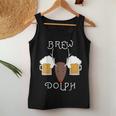 Brew-Dolph Reindeer Christmas For Beer Drinkers Women Tank Top Funny Gifts