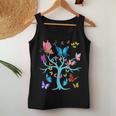 Butterfly Lovers Butterflies Circle Around The Tree Design Women Tank Top Weekend Graphic Funny Gifts