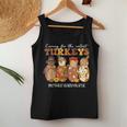 Caring For The Cutest Turkeys Mother Baby Nurse Thanksgiving Women Tank Top Funny Gifts