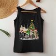 Cats Christmas Tree Lights Ugly Sweater Cat Mom Cat Lover Women Tank Top Unique Gifts