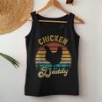 Chicken Daddy Vintage Retro 70S Chicken Dad Fathers Day Men Women Tank Top Basic Casual Daily Weekend Graphic Funny Gifts