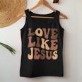 Christian Love Like Jesus Melanin Black History Women Tank Top Basic Casual Daily Weekend Graphic Personalized Gifts