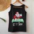 Cocaine Snorting Santa Christmas Sweater Women Tank Top Unique Gifts
