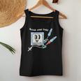 Cute Retro Nurse Scrub Your Hub Funny Peds Er Icu Rn Student Women Tank Top Weekend Graphic Funny Gifts
