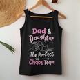 Dad & Daughter The Perfect Chaos Team Funny Kids Girl Women Tank Top Basic Casual Daily Weekend Graphic Funny Gifts