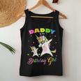 Daddy Of The Birthday Girl Dabbing Unicorn Princess And Dad Women Tank Top Weekend Graphic Unique Gifts