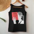 Dostoevsky Sketch Back Print Stylish Girl Read Book Women Tank Top Unique Gifts