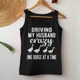Driving Husband Crazy Goose Mom Goose Lover Goose Mama Women Tank Top Unique Gifts