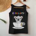 Ekoalaity Gay Pride Cute Koala Tea Cup Rainbow Flag Lgbt Women Tank Top Unique Gifts