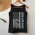 Fathers Day Awesome Like My Daughter With Us American Flag Women Tank Top Basic Casual Daily Weekend Graphic Personalized Gifts