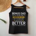 Fathers Day Bonus Dad From Daughter Son Wife Women Tank Top Unique Gifts