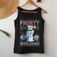 Frosty The Swoleman Ugly Christmas Sweater Snowman Gym Women Tank Top Unique Gifts