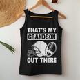 Football Grandma Grandpa That's My Grandson Out There Women Tank Top Funny Gifts