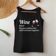 Wine The Glues Holding This 2020 Shitshow Together Women Tank Top Personalized Gifts
