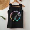 Game Day Baseball Cute Softball Tie Dye Life Mom For Women Tank Top Funny Gifts