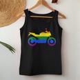 Gay Biker Lgbt-Q Rainbow Pride Flag Motorcycle Men Women Women Tank Top Unique Gifts