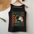 Gay Christmas Rainbow Unicorn Don We Now Our Gay Apparel Women Tank Top Unique Gifts