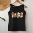Gingerbread Cookie Christmas Coffee Cups Latte Drink Outfit Women Tank Top Unique Gifts