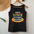 God's Love Is Fully Inclusive Lgbtq Christian Quote Saying Women Tank Top Unique Gifts