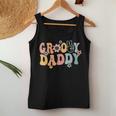 Groovy Daddy Retro Dad Matching Family 1St Birthday Party Women Tank Top Funny Gifts