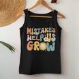 Groovy Mistakes Help Us Grow Daisy Back To School Teacher Women Tank Top Unique Gifts