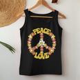 Groovy Peace Hippie Love Sign Love Flower World Peace Day Women Tank Top Funny Gifts