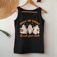 Groovy Trick Or Treat Brush Your Th Dental Halloween Women Tank Top Unique Gifts