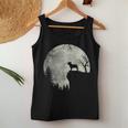 Halloween Dog Frenchie Frenchie Dog Moon Howl In Forest Women Tank Top Unique Gifts