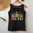 Happy Fri-Yay Friday Lovers Fun Teacher Groovy Women Tank Top Unique Gifts