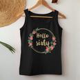 Hello Sixty S Born In 1963 60Th Birthday Floral Desig Women Tank Top Basic Casual Daily Weekend Graphic Funny Gifts