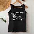 Hey Boo Halloween Cute Skeleton Halloween Women Tank Top Personalized Gifts