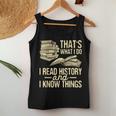 I Read History - Historian History Teacher Professor Women Tank Top Weekend Graphic Unique Gifts