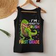 Im Ready To Crush 1St Grade Dinosaur Back To School Women Tank Top Weekend Graphic Unique Gifts