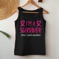 I'm A Survivor Breast Cancer Awareness Month Ribbon Women Tank Top Personalized Gifts